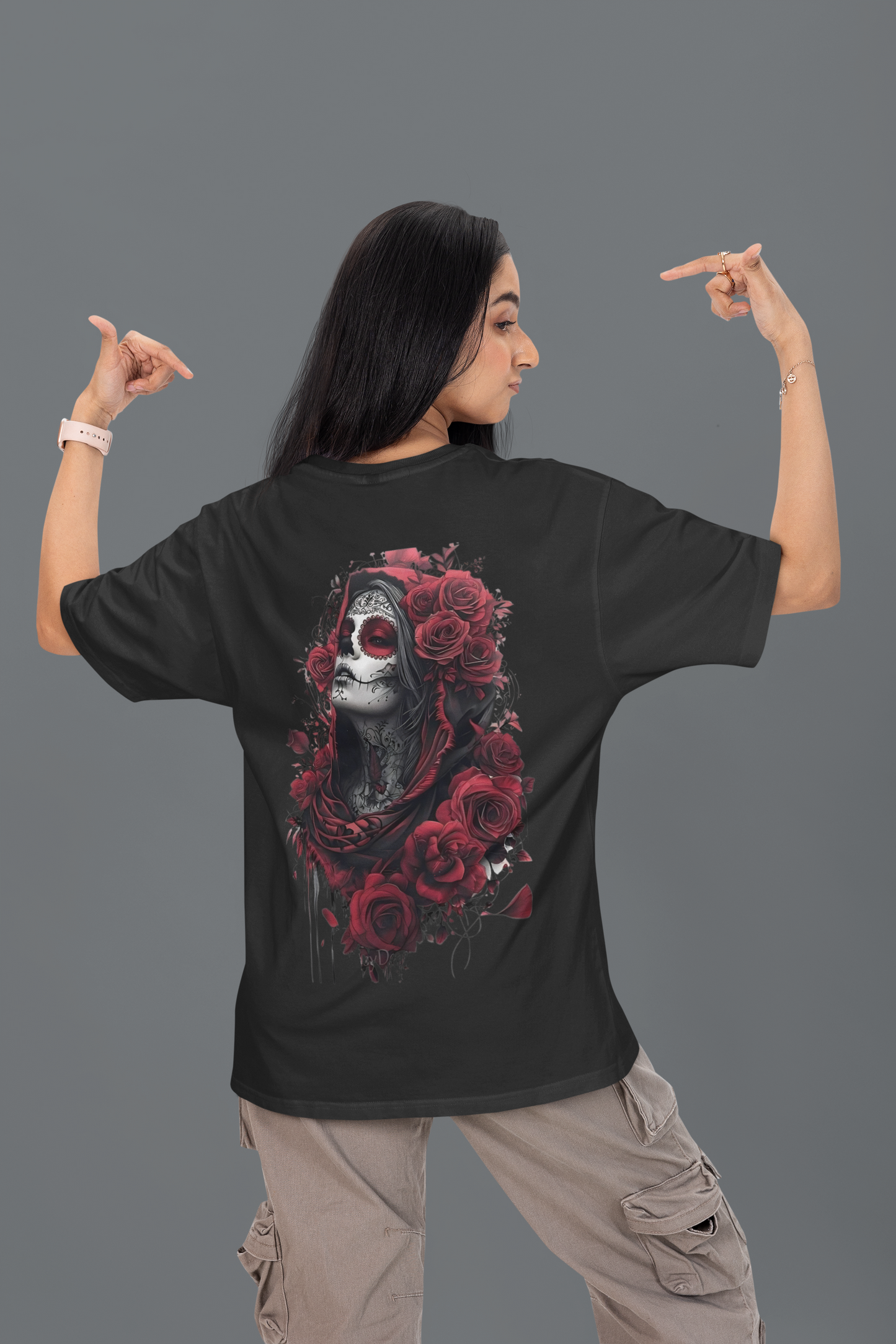 Oversized T-Shirt : La Rosa de la Muerte