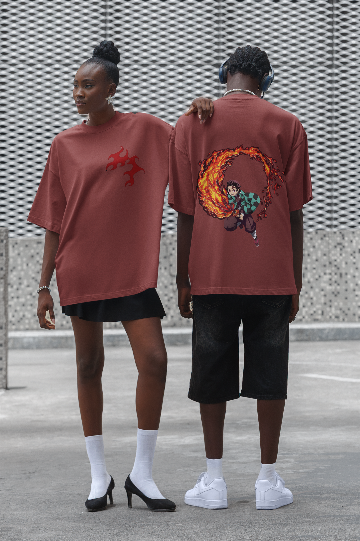 Unisex Oversized T-Shirt : Tanjiro- Sun Breathing