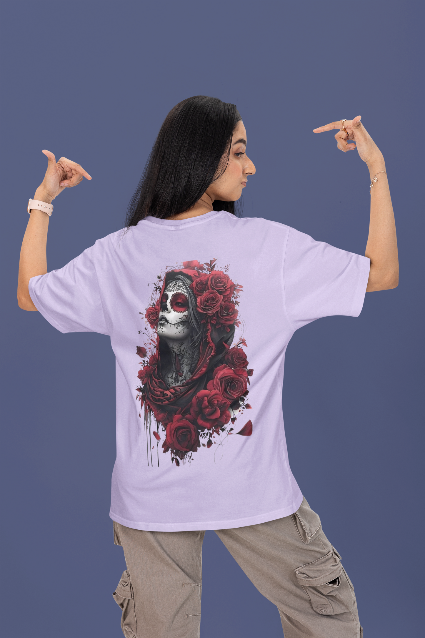 Oversized T-Shirt : La Rosa de la Muerte