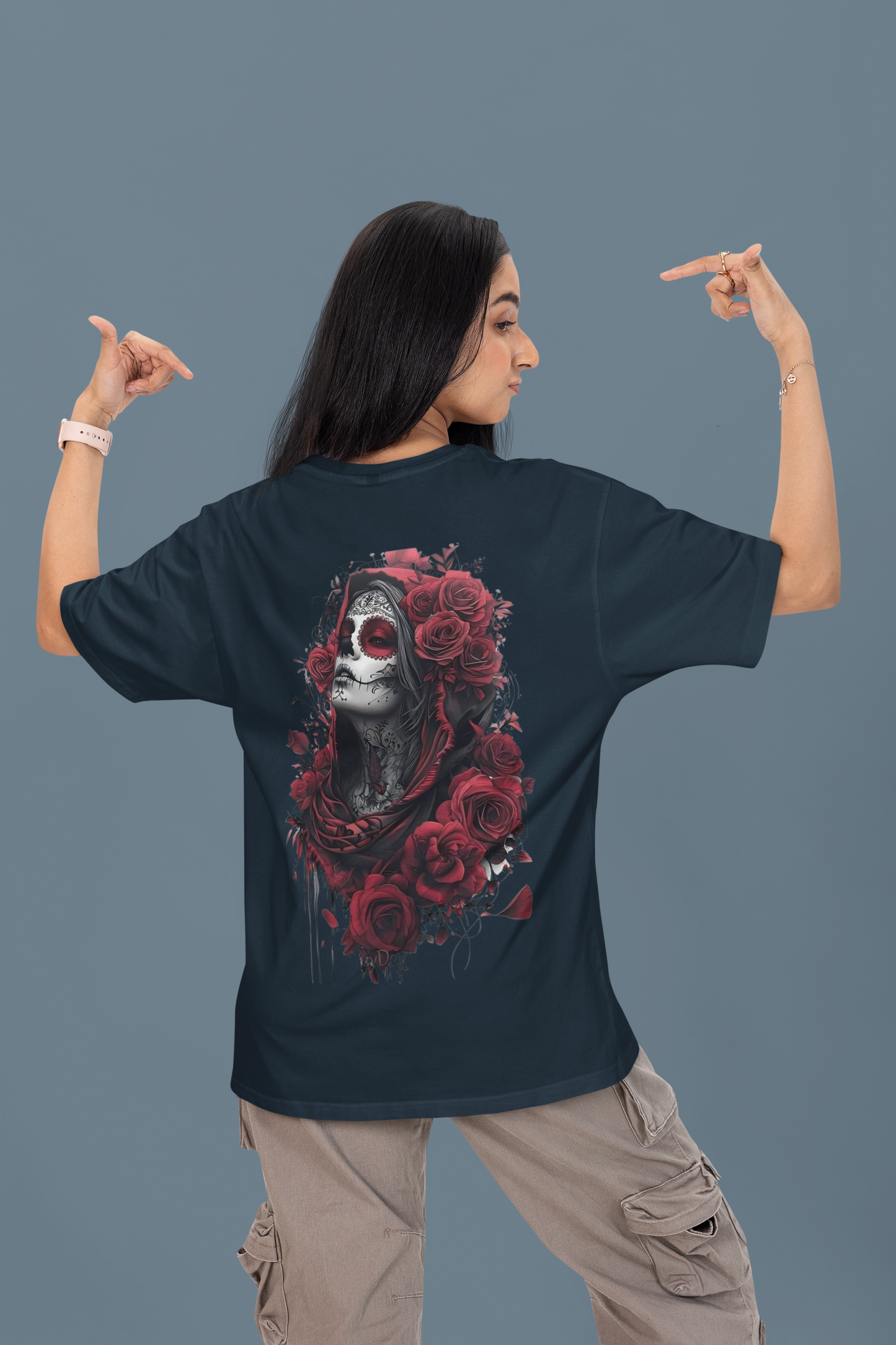 Oversized T-Shirt : La Rosa de la Muerte