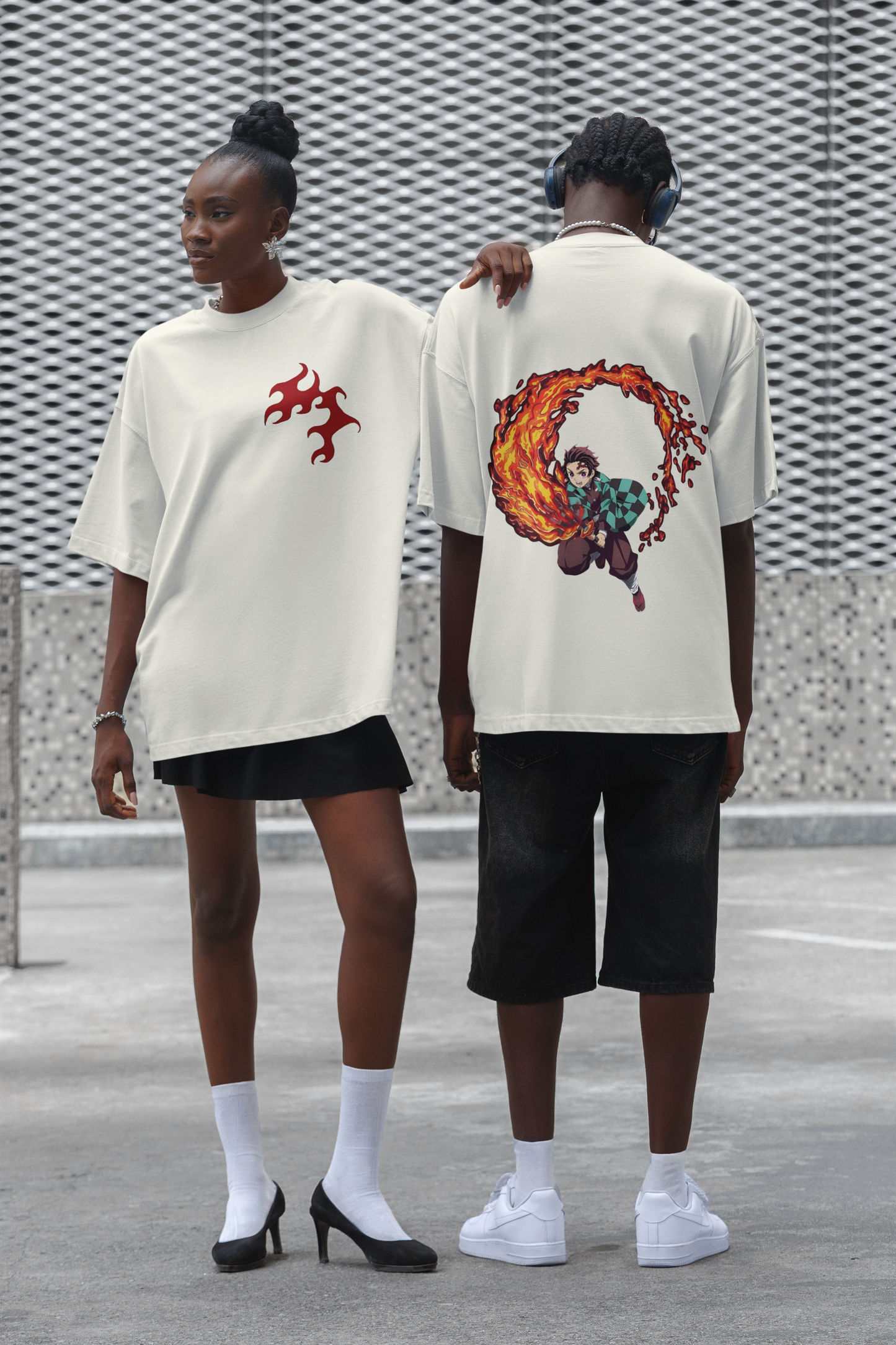 Unisex Oversized T-Shirt : Tanjiro- Sun Breathing