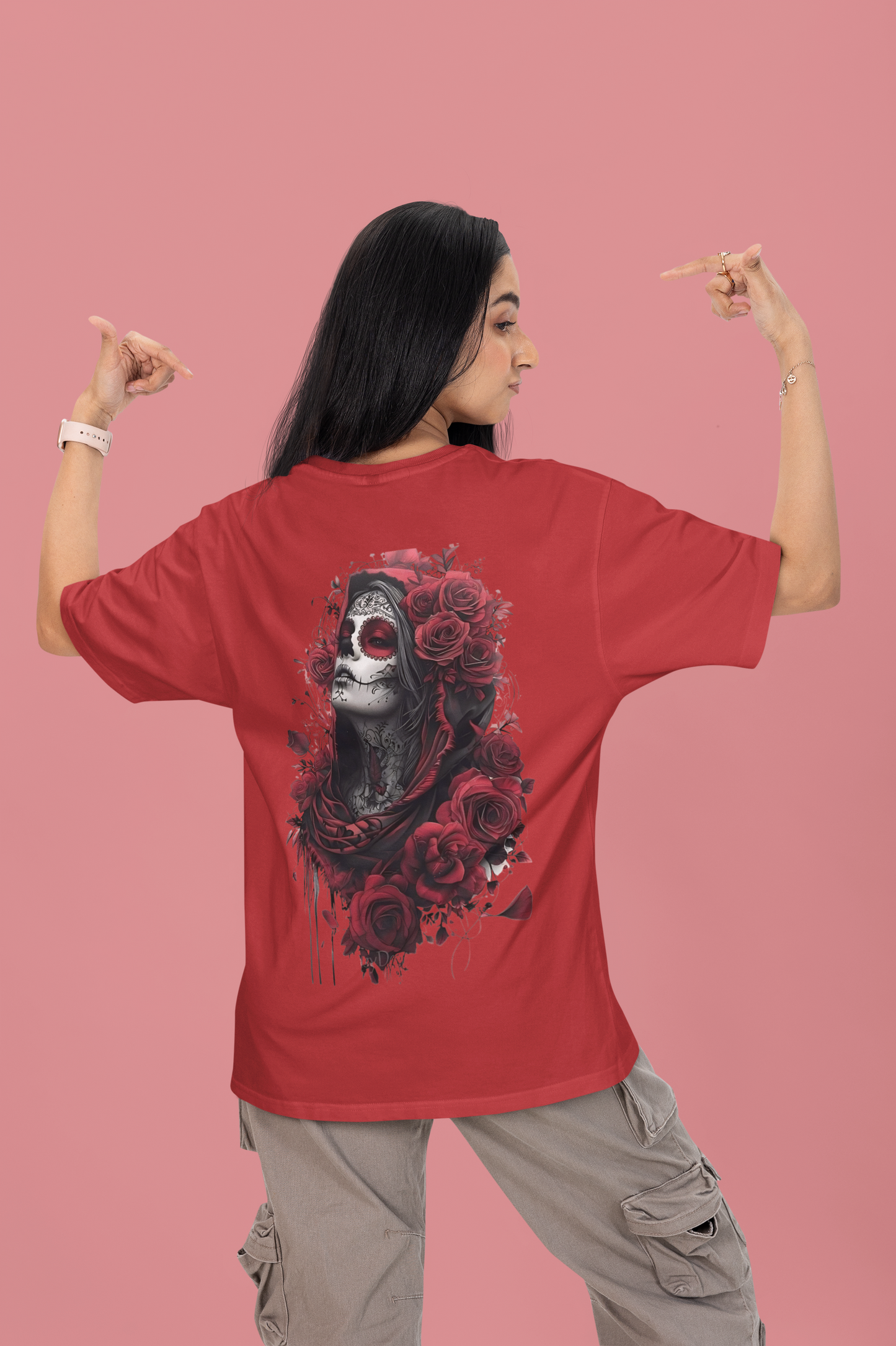 Oversized T-Shirt : La Rosa de la Muerte