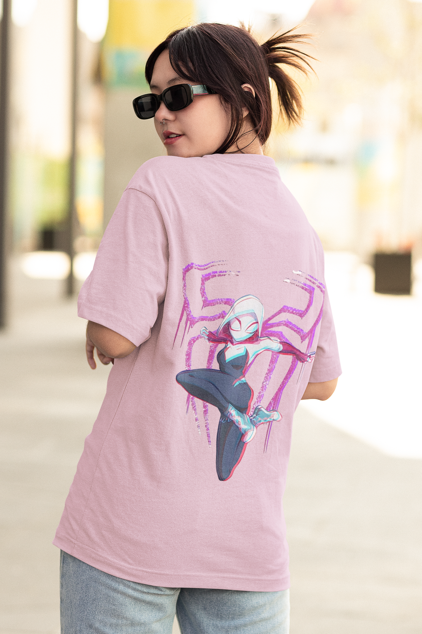 Women's Oversized T-Shirt : Spider Gwen