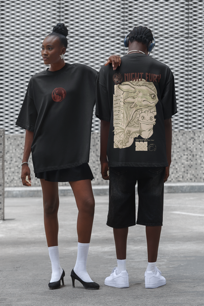 Unisex Oversized T-Shirt : Night Fury