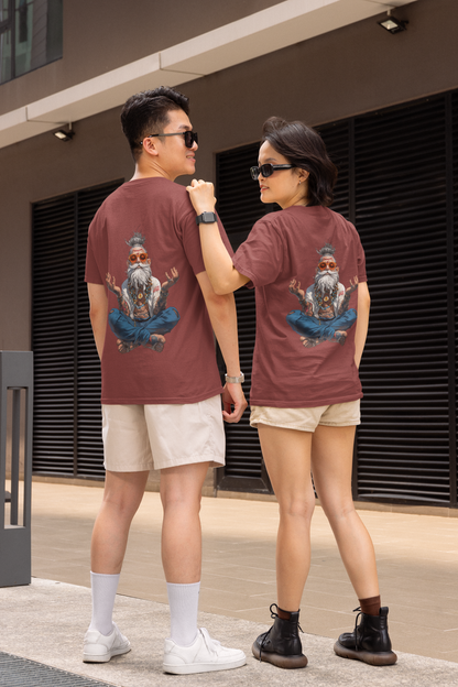 Unisex Oversized T-Shirt : Crazy Monk