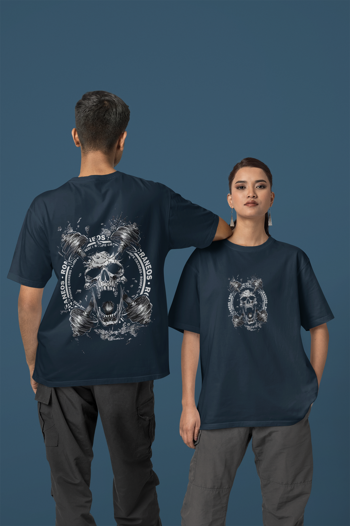 Unisex Oversized T-Shirt : Skull