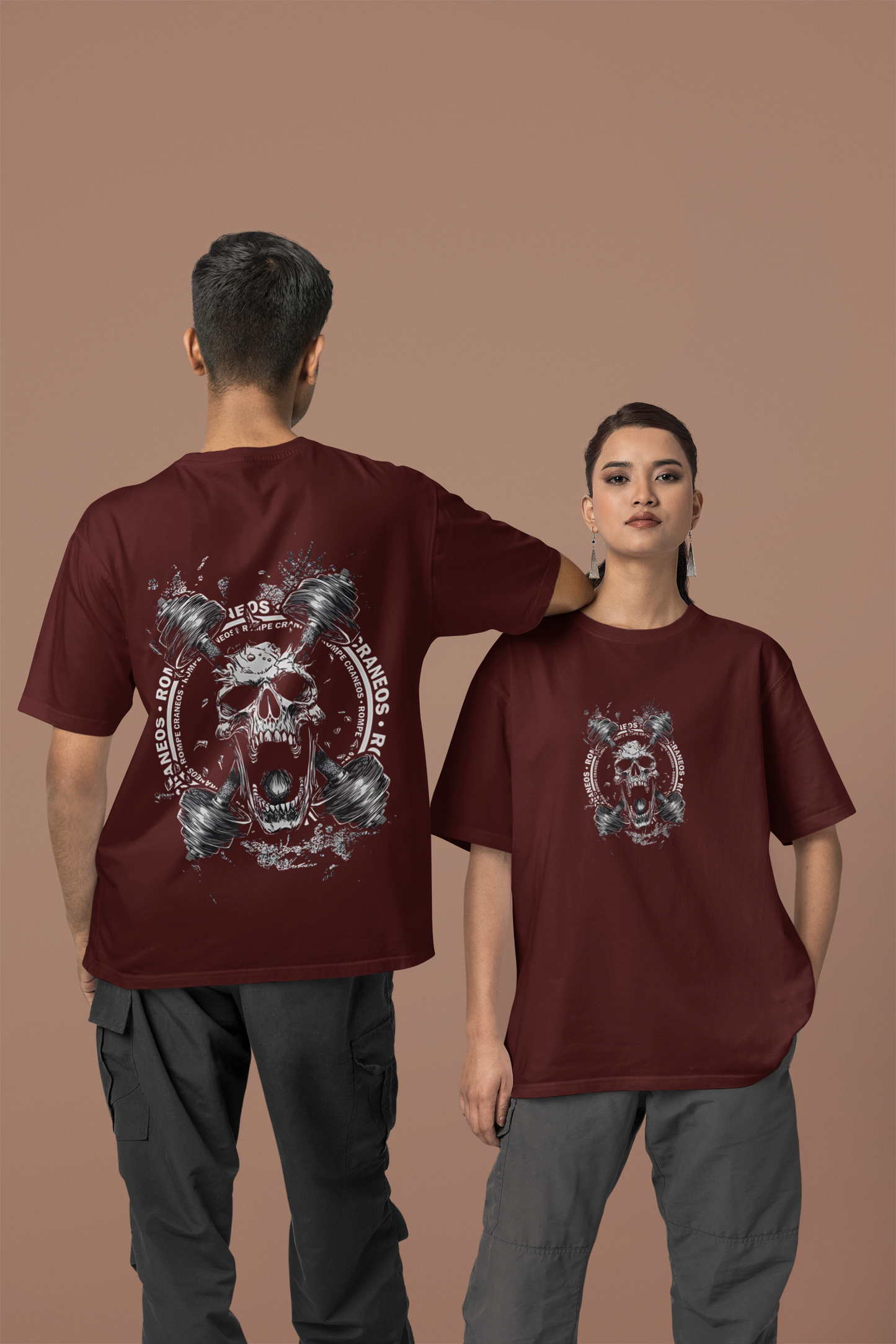 Unisex Oversized T-Shirt : Skull