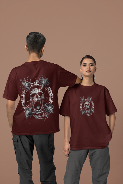 Unisex Oversized T-Shirt : Skull