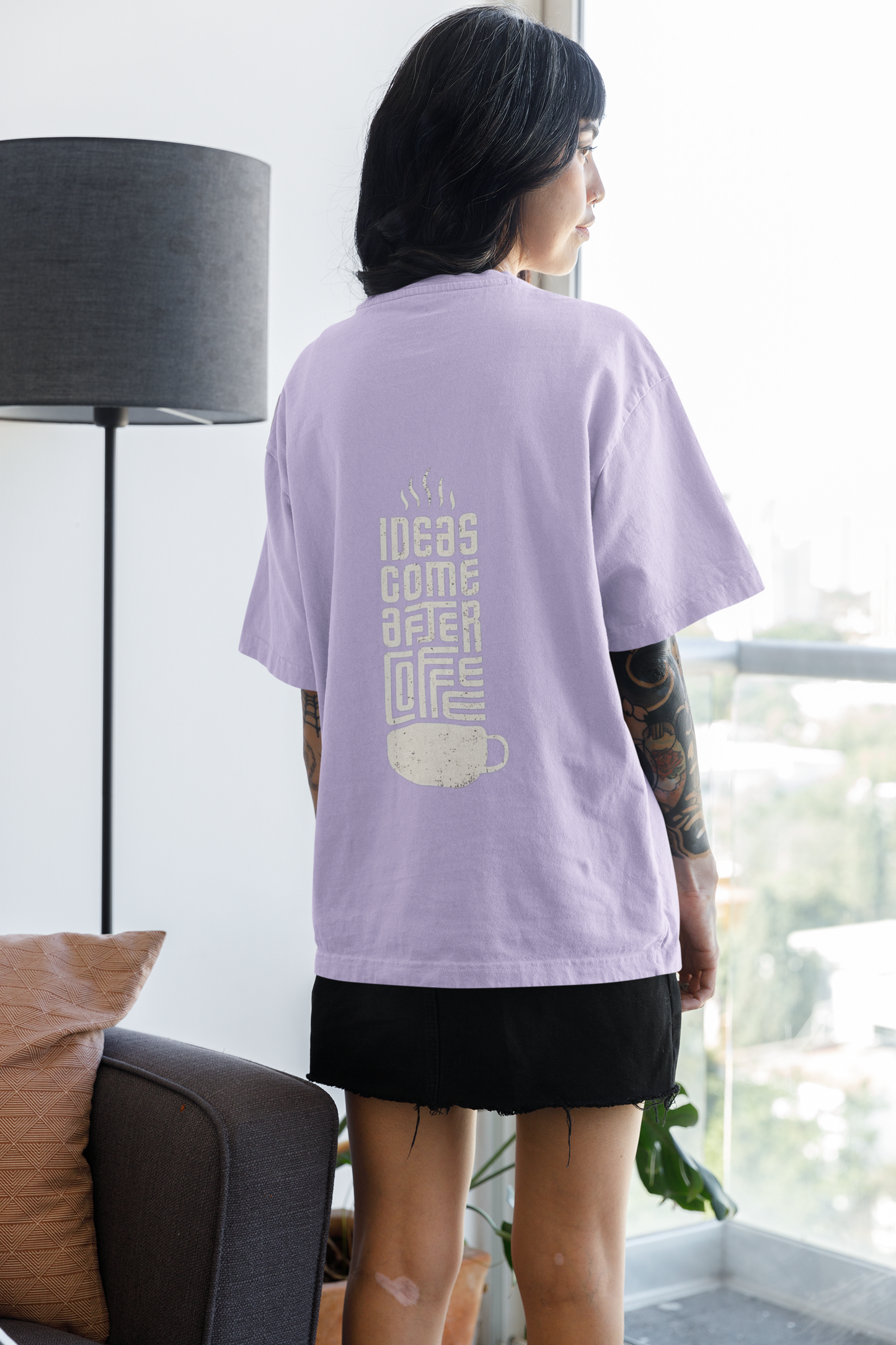 Women's Oversized T-Shirt : Coffee Break