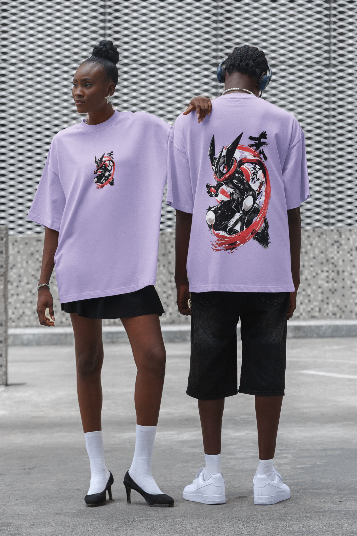 Unisex Oversized T-Shirt : Blood Moon Greninja