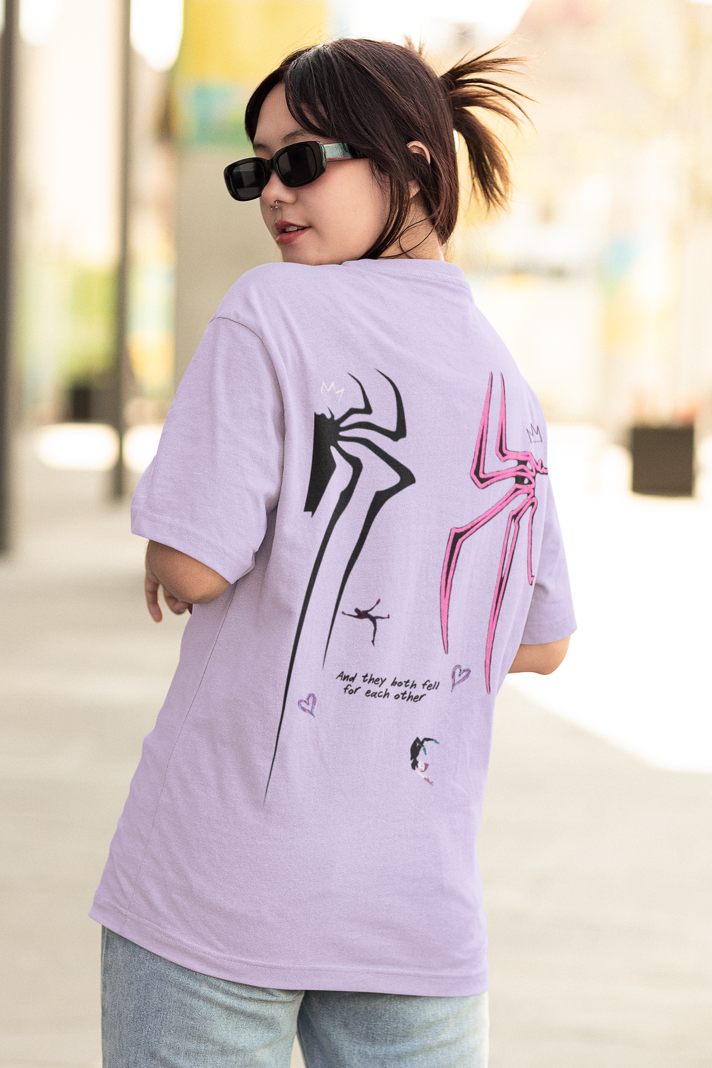 Women's Oversized T-Shirt : Spider Verse