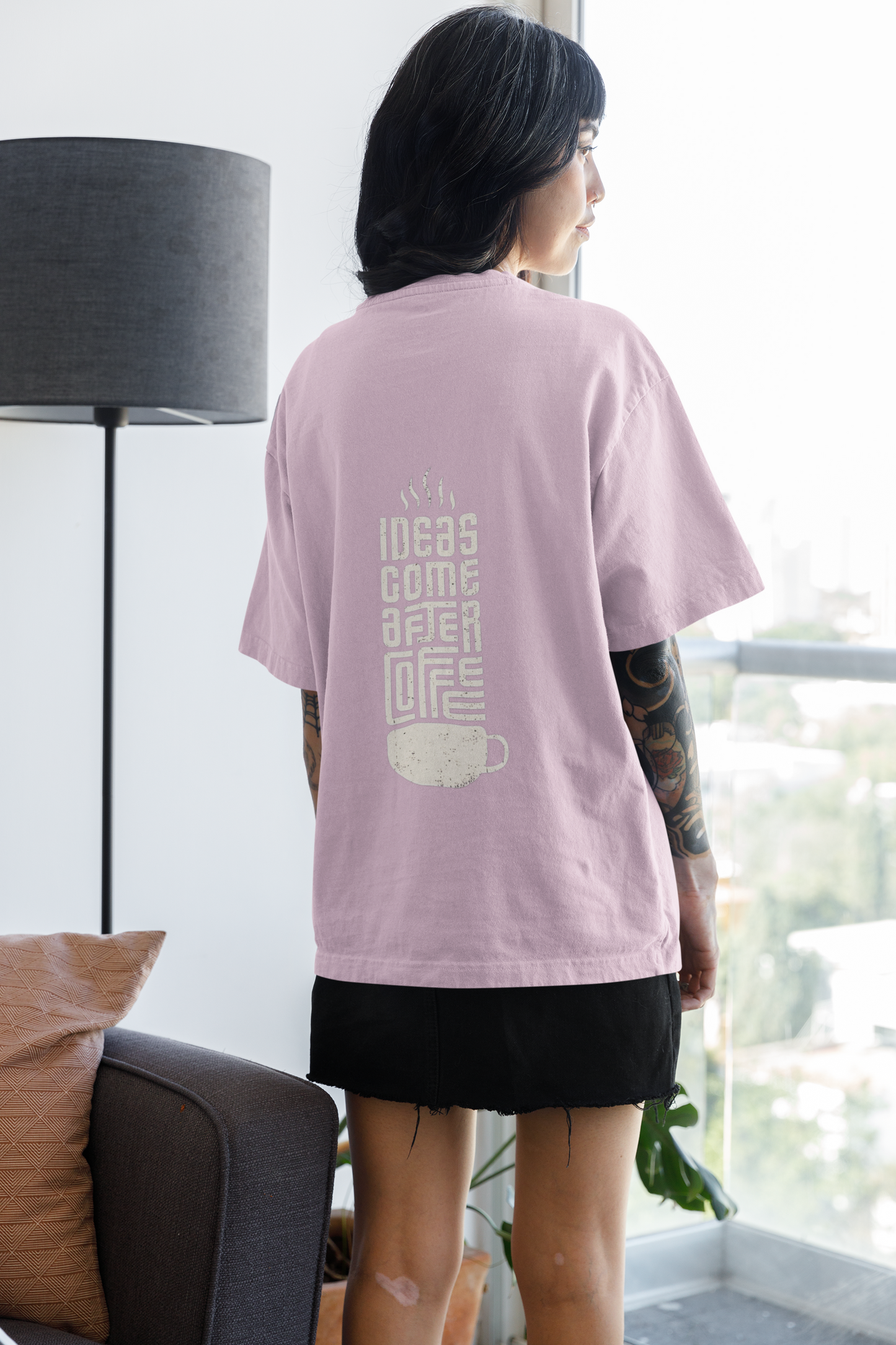 Women's Oversized T-Shirt : Coffee Break