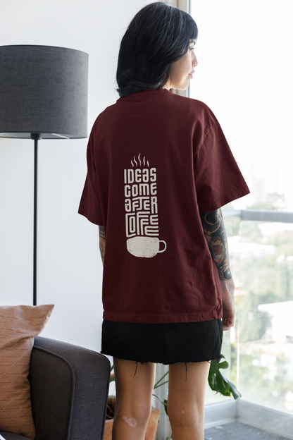 Women's Oversized T-Shirt : Coffee Break