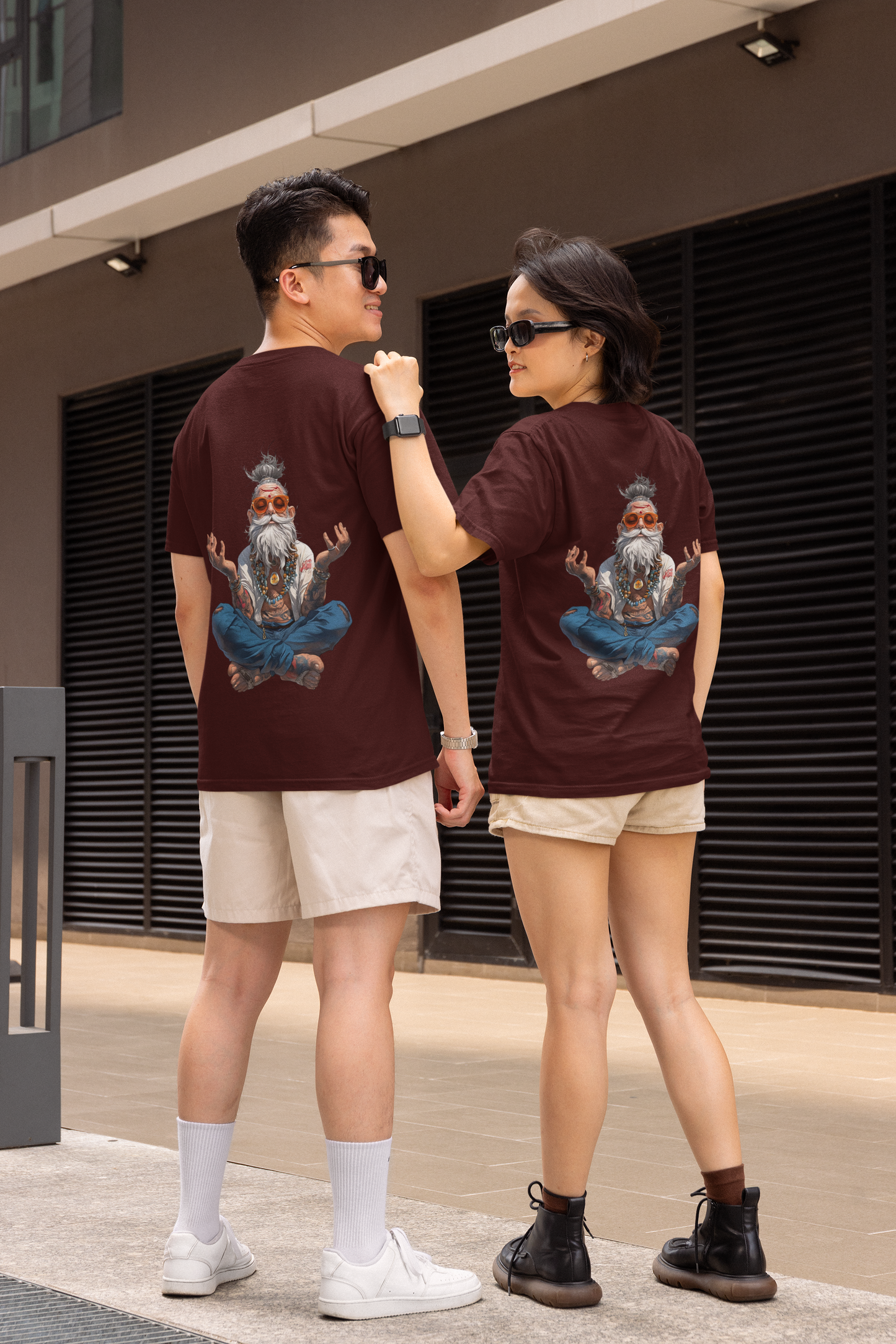 Unisex Oversized T-Shirt : Crazy Monk
