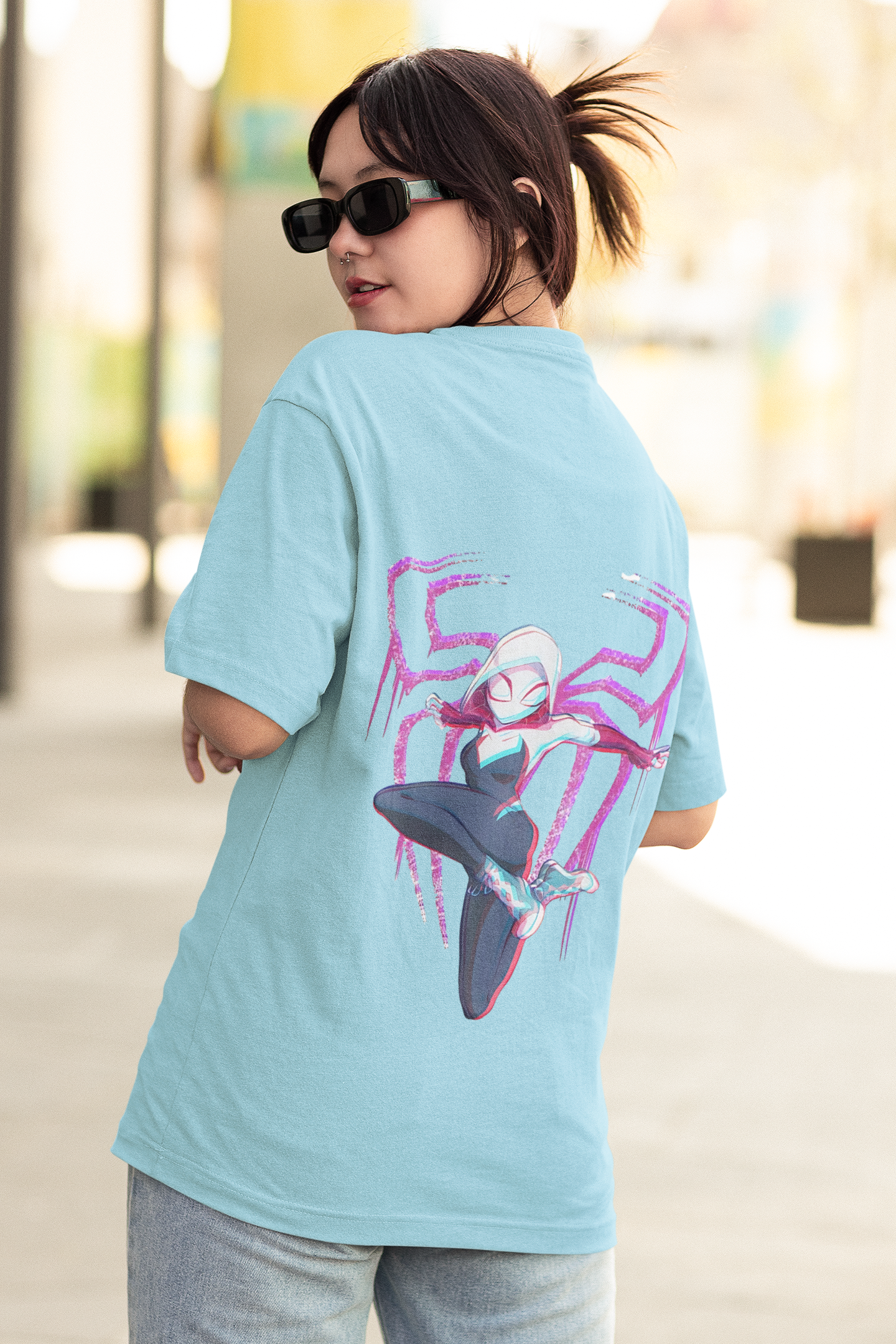 Women's Oversized T-Shirt : Spider Gwen