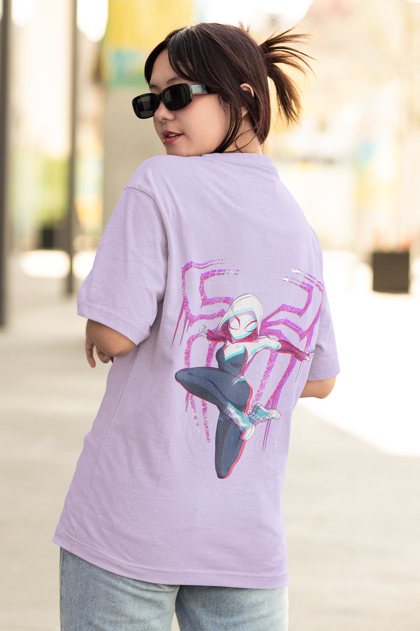 Women's Oversized T-Shirt : Spider Gwen