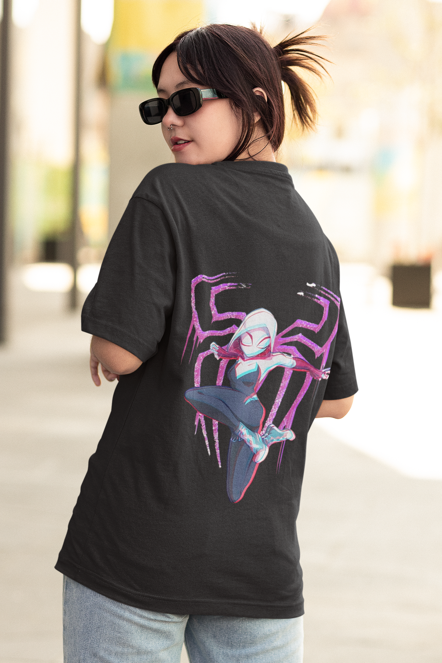 Women's Oversized T-Shirt : Spider Gwen