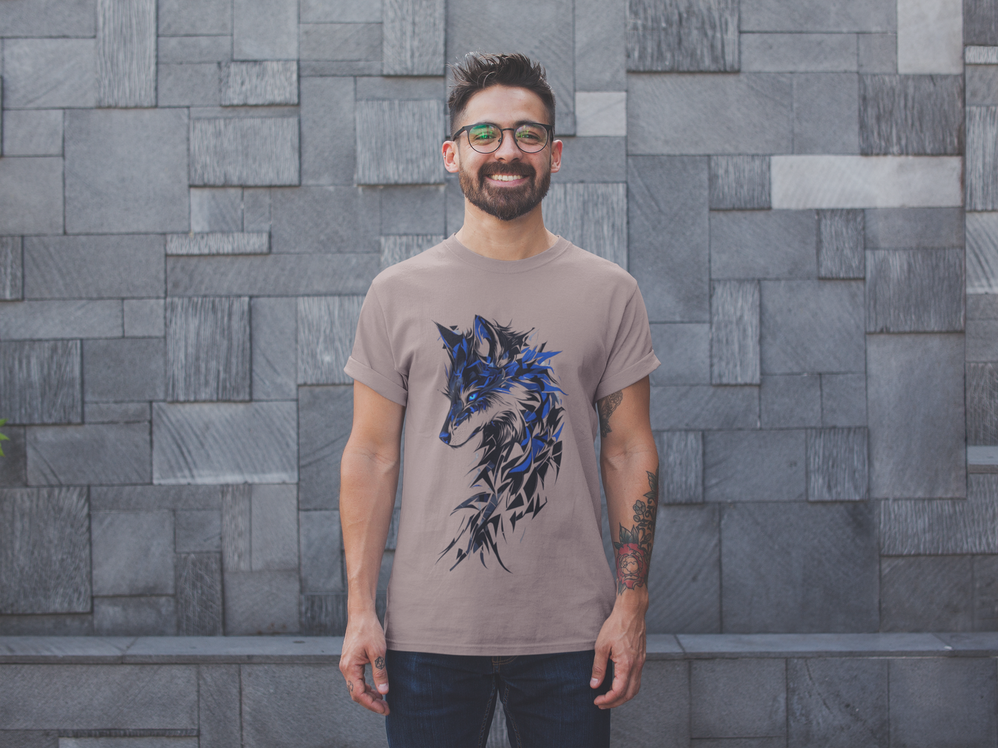 Men's T-Shirt : Wolf