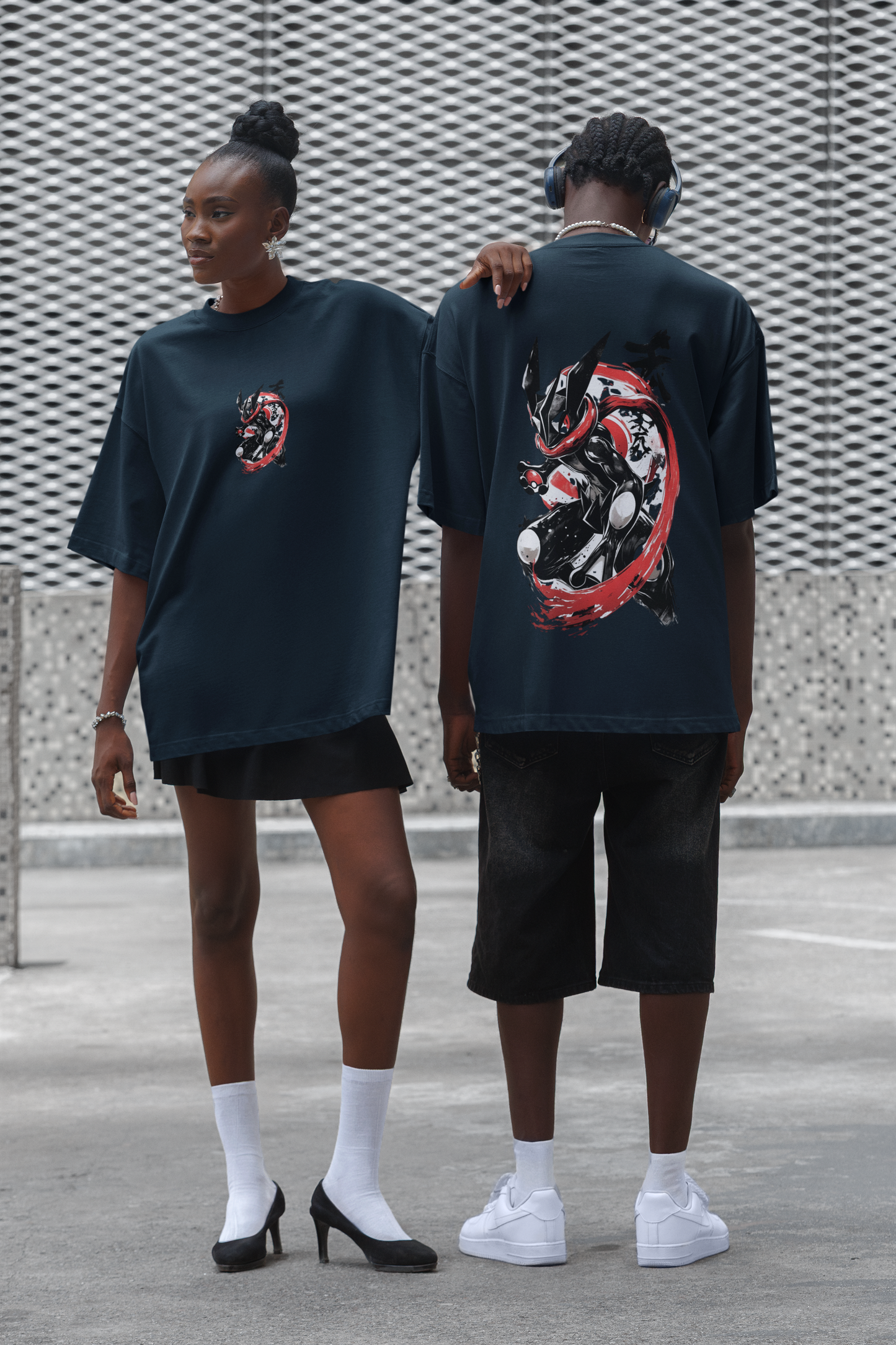 Unisex Oversized T-Shirt : Blood Moon Greninja