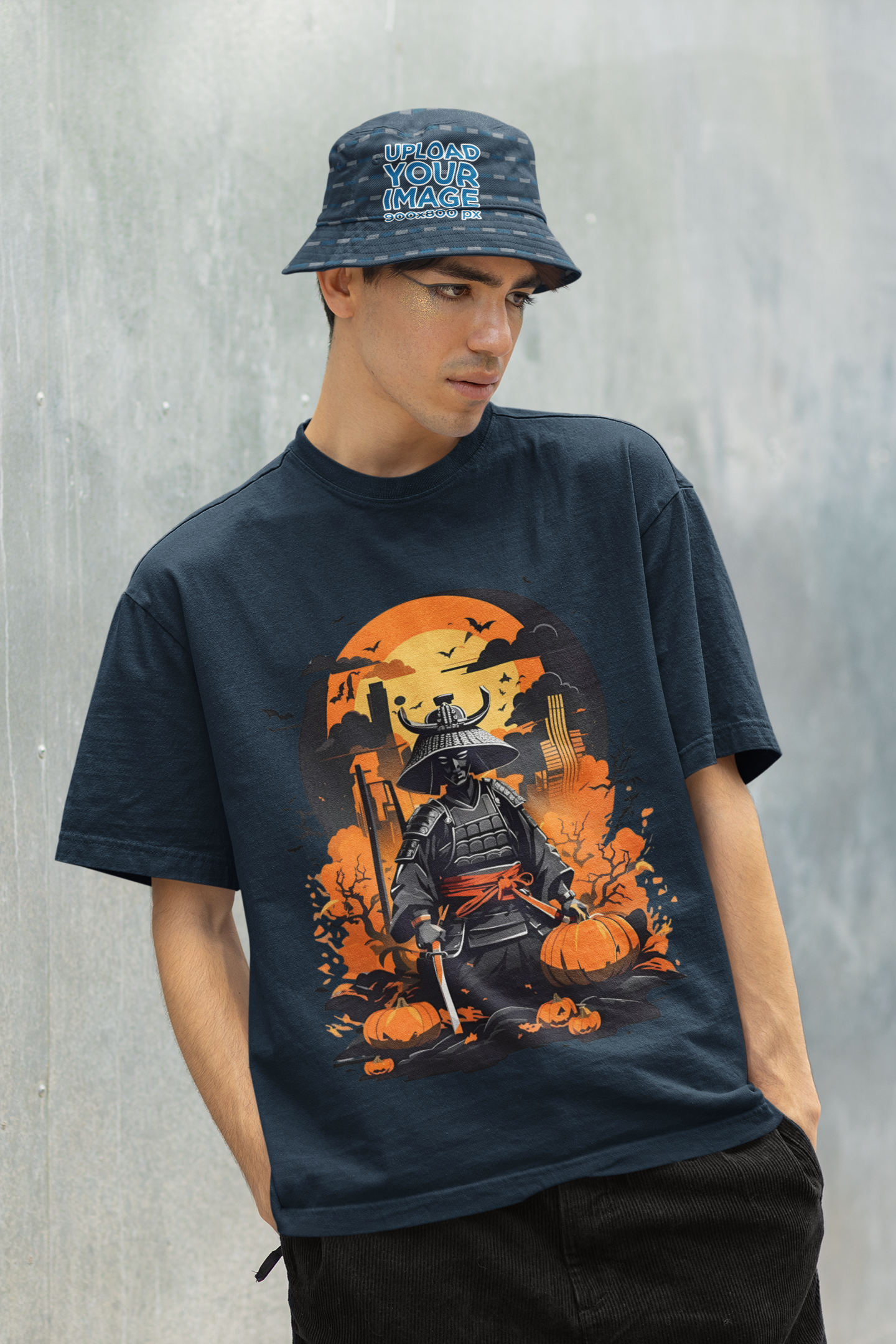 Oversized T-Shirt : Midnight Samurai
