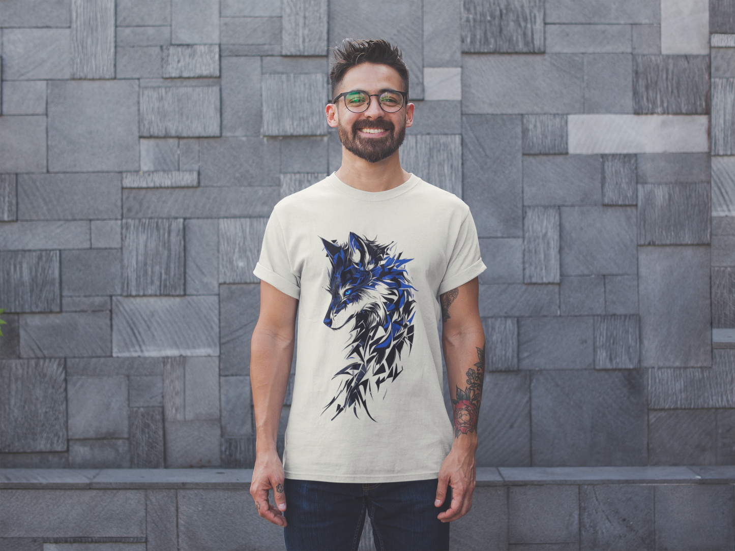 Men's T-Shirt : Wolf
