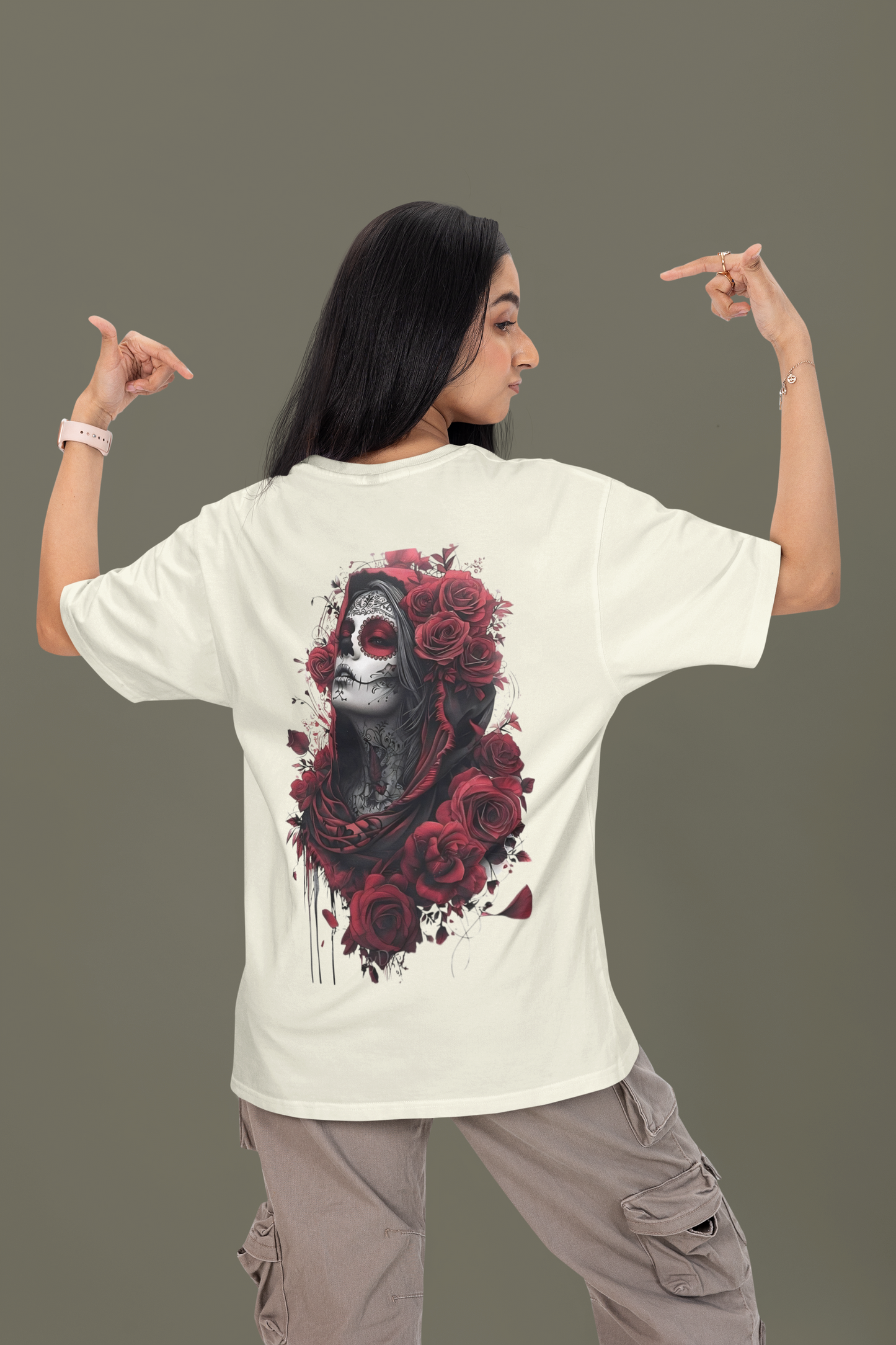 Oversized T-Shirt : La Rosa de la Muerte
