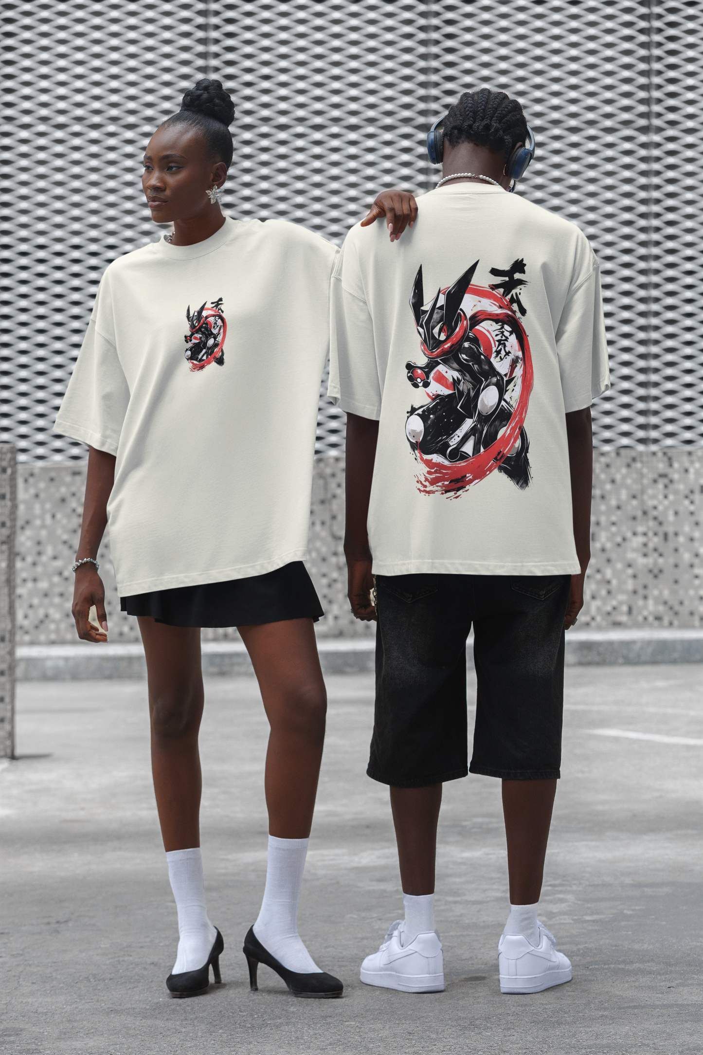 Unisex Oversized T-Shirt : Blood Moon Greninja