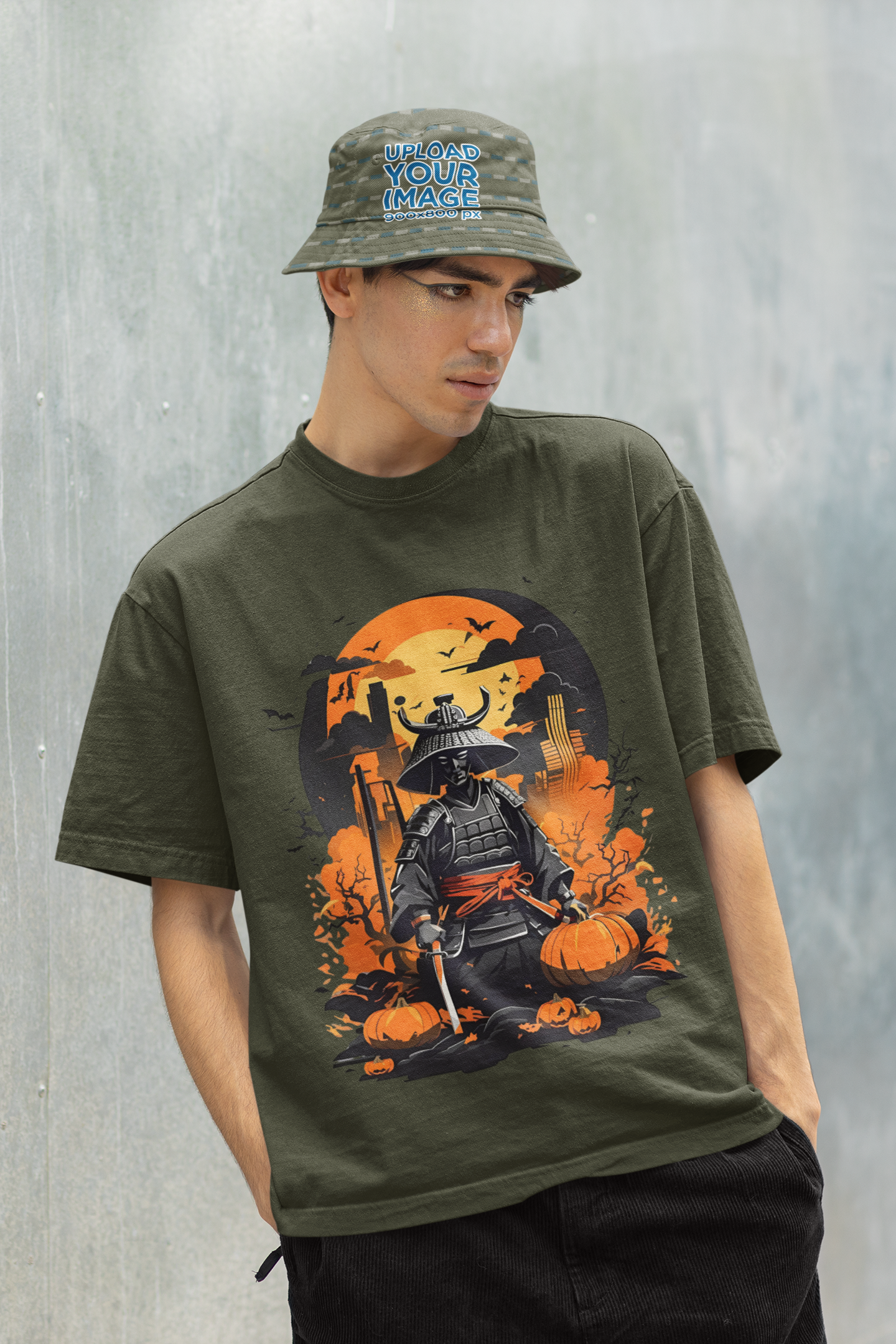 Oversized T-Shirt : Midnight Samurai