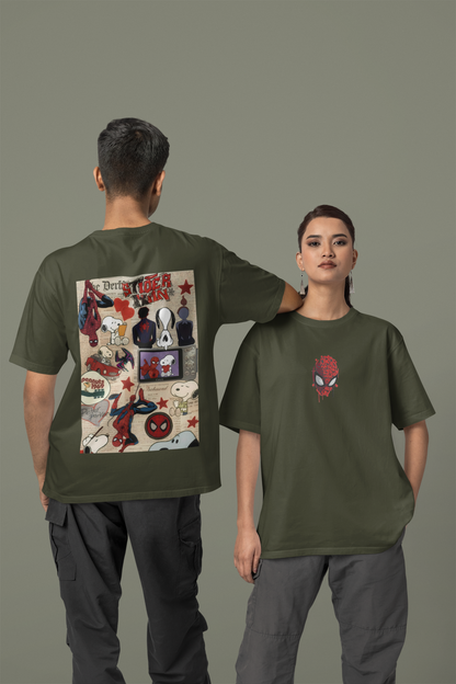Unisex Oversized T-Shirt : Peanuts & Webs