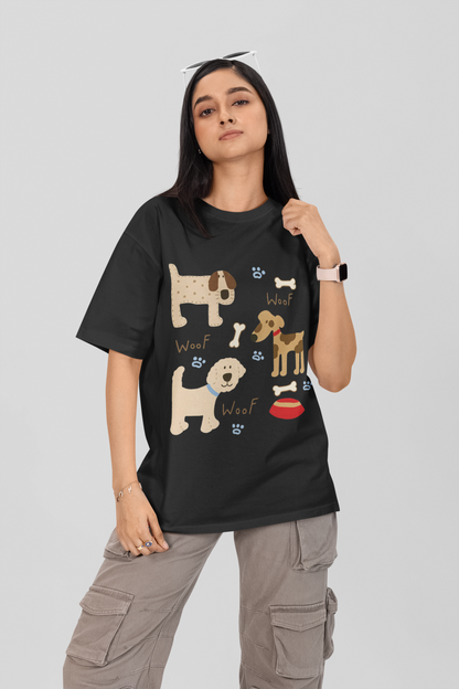 Women's Oversized T-Shirt : WOOF