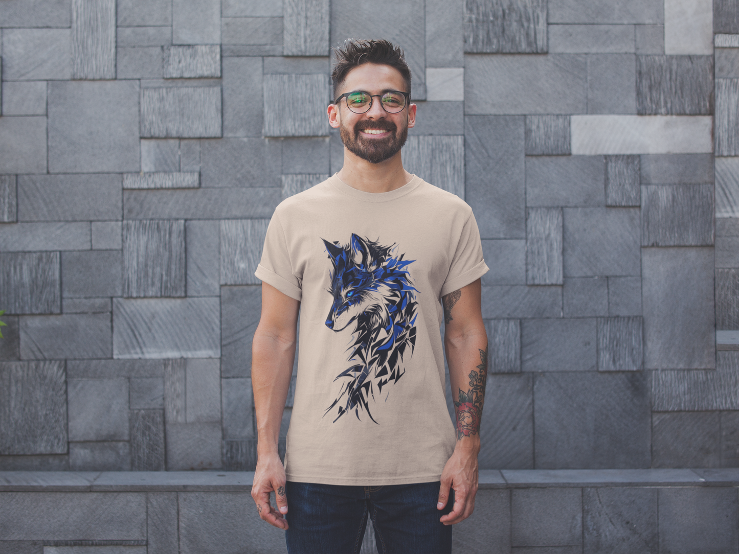 Men's T-Shirt : Wolf