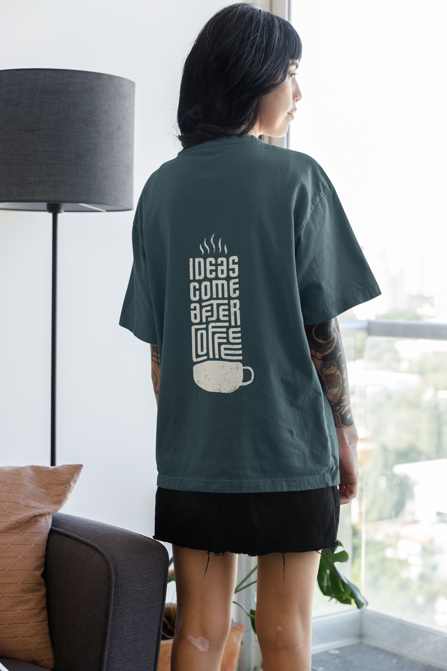 Women's Oversized T-Shirt : Coffee Break