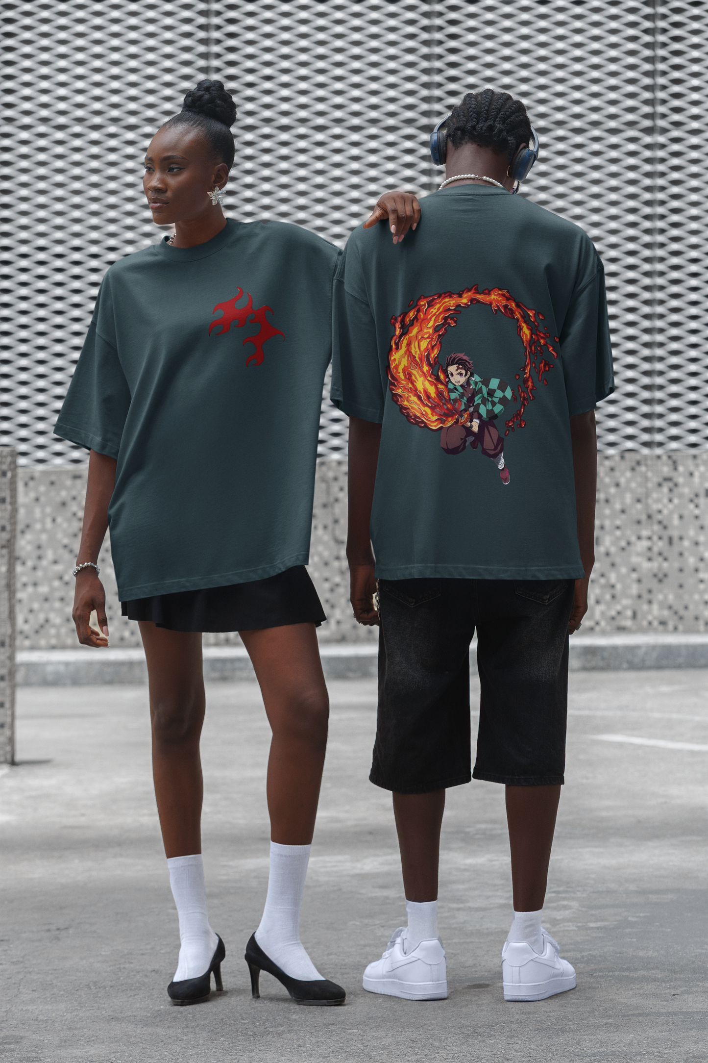 Unisex Oversized T-Shirt : Tanjiro- Sun Breathing