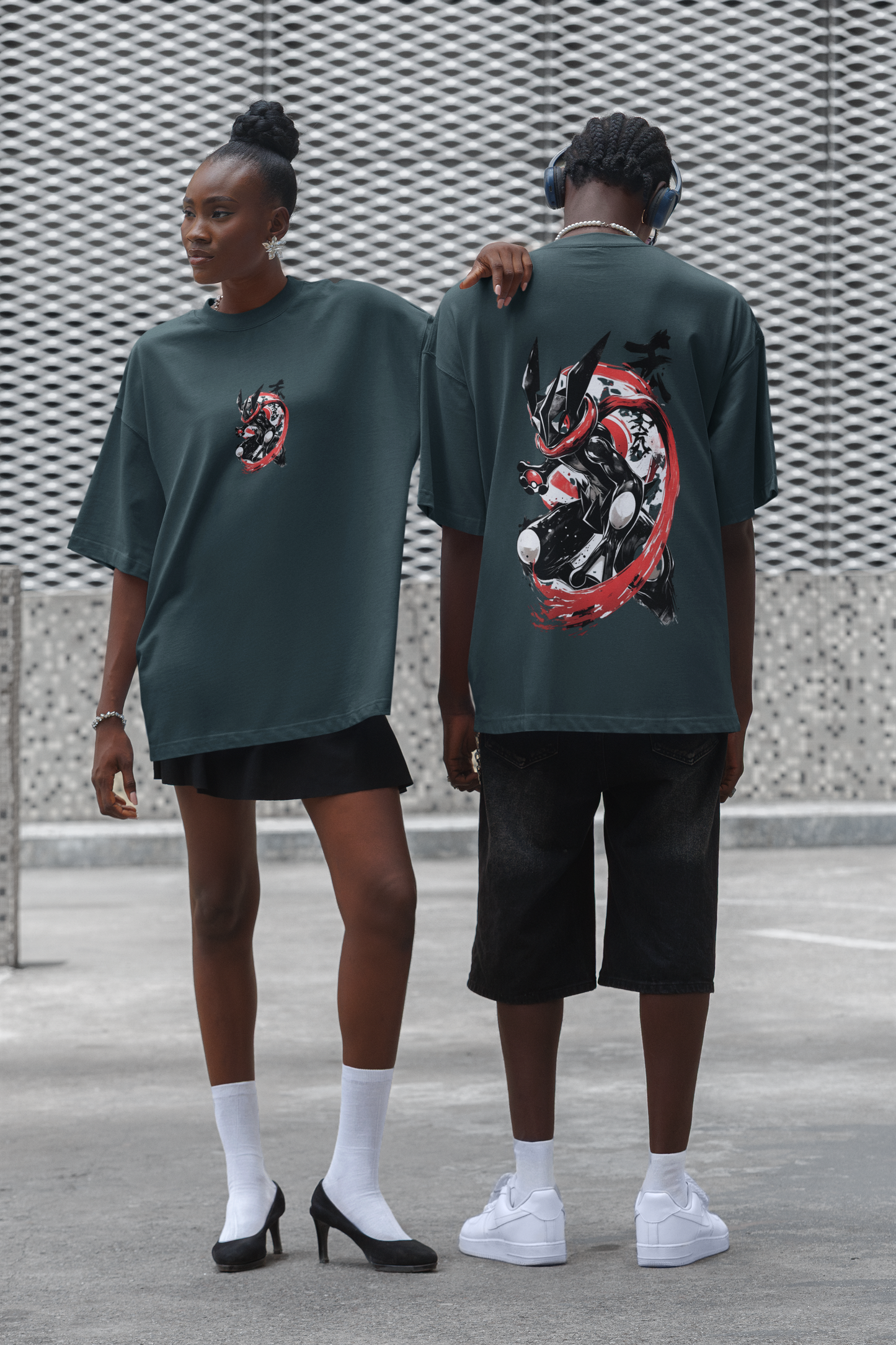 Unisex Oversized T-Shirt : Blood Moon Greninja
