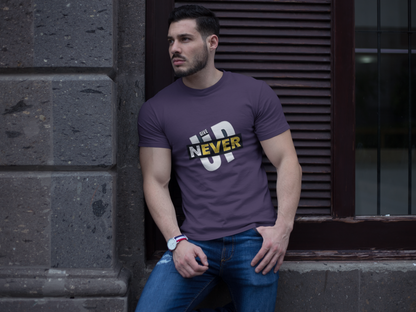 Men's T-Shirt : Never Give UP