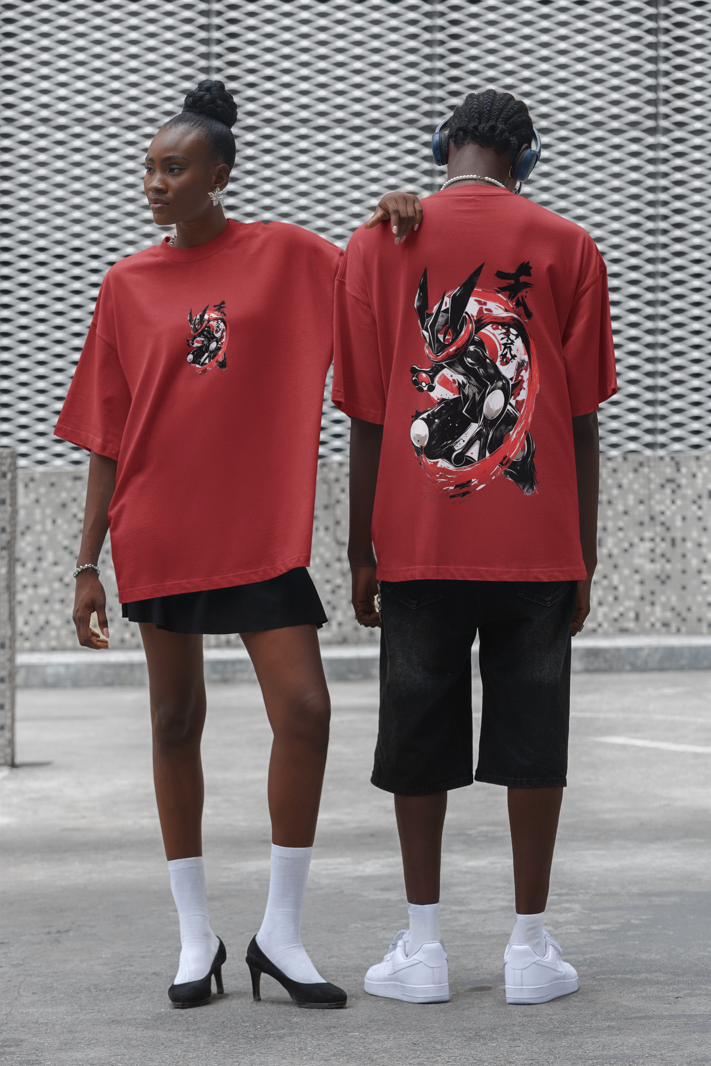 Unisex Oversized T-Shirt : Blood Moon Greninja