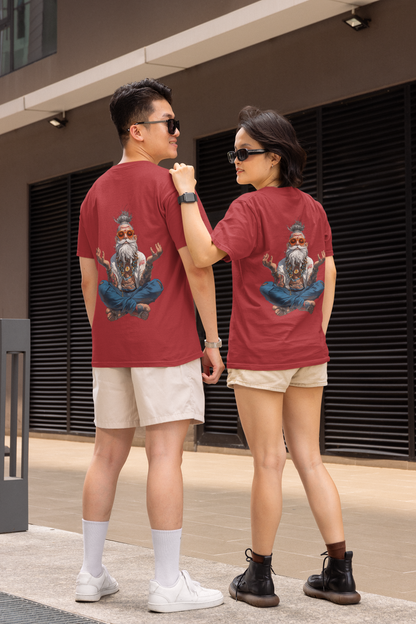 Unisex Oversized T-Shirt : Crazy Monk