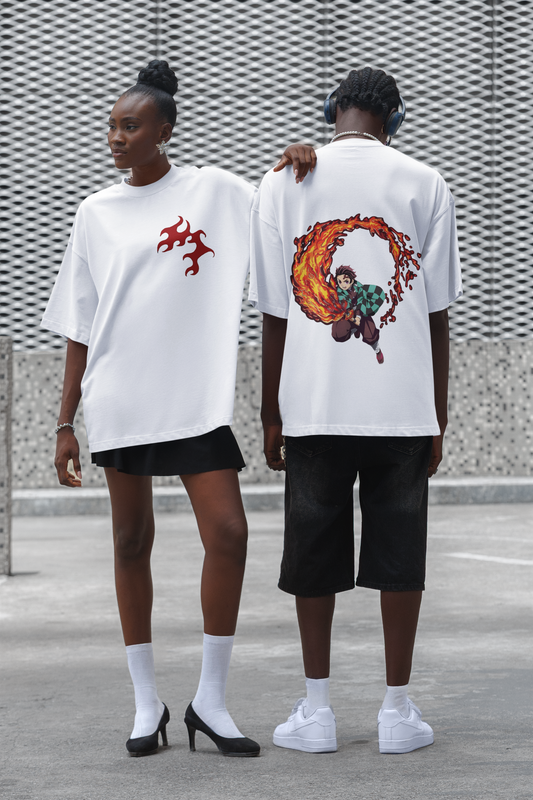 Unisex Oversized T-Shirt : Tanjiro- Sun Breathing